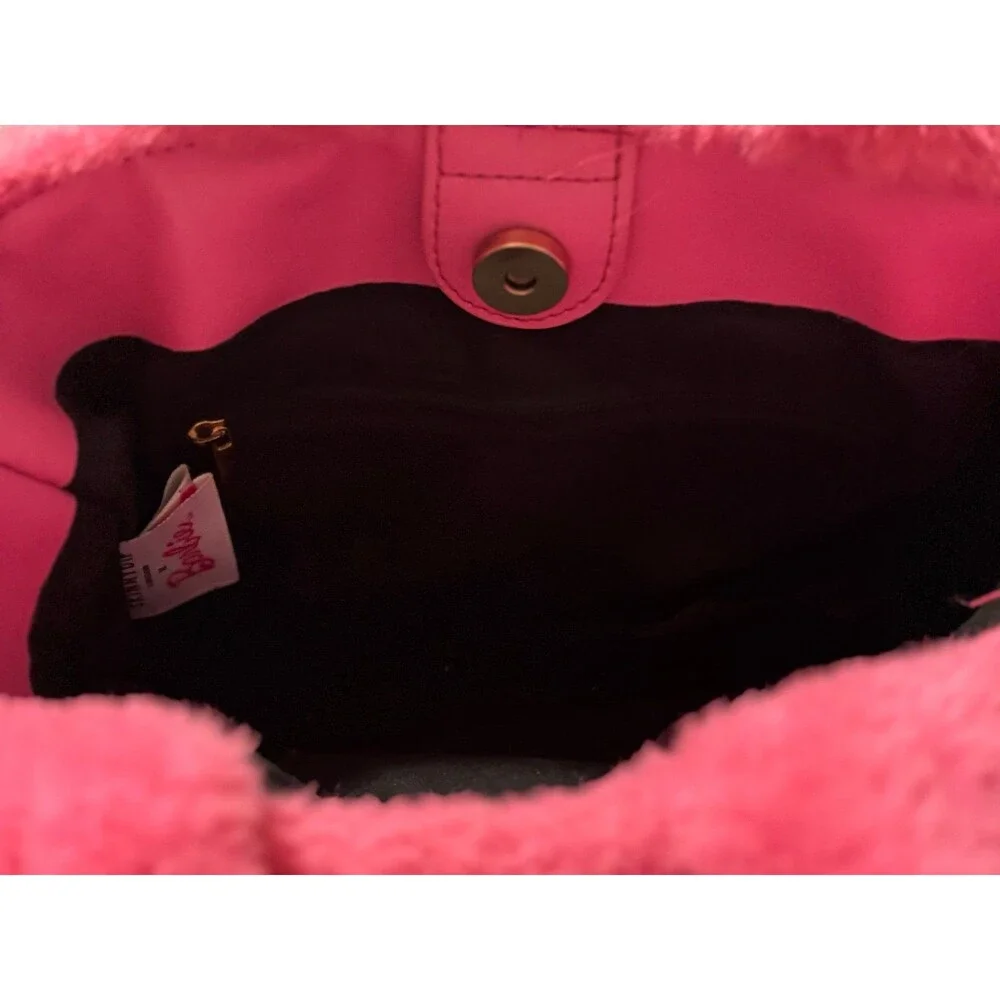 Barbie x Skinnydip Pink Plush Fluffy tote bag